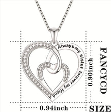 Load image into Gallery viewer, Timeless Sterling Silver Mother &amp; Son Heart Pendant - Perfect for Any Occasion