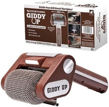 Load image into Gallery viewer, Giddy Up Cordless &amp; Rechargeable Grill Cleaner – Stainless Steel Power Brush