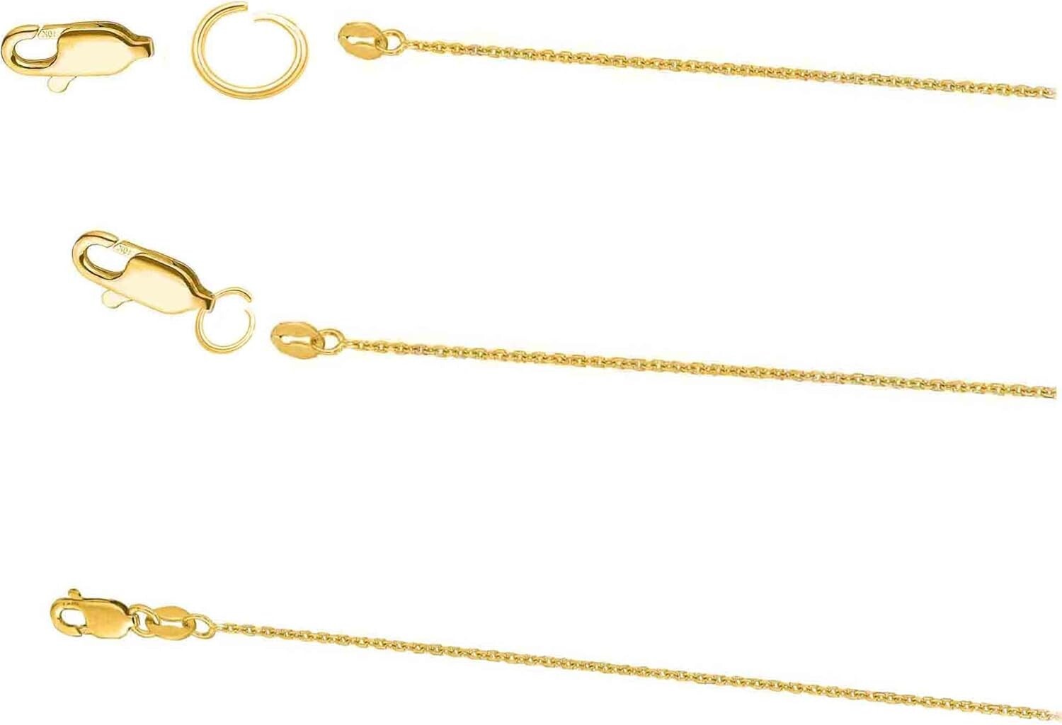 Versatile 4k Yellow Gold Lobster Clasp - Small, Lightweight for Easy Crafting