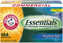 Load image into Gallery viewer, 144 Sheet Case of Biodegradable Mountain Rain Dryer Sheets for Fresh Laundry