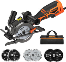 Load image into Gallery viewer, Precision 4-1/2" Circular Saw with Adjustable Cutting Depth &amp; Auxiliary Handle