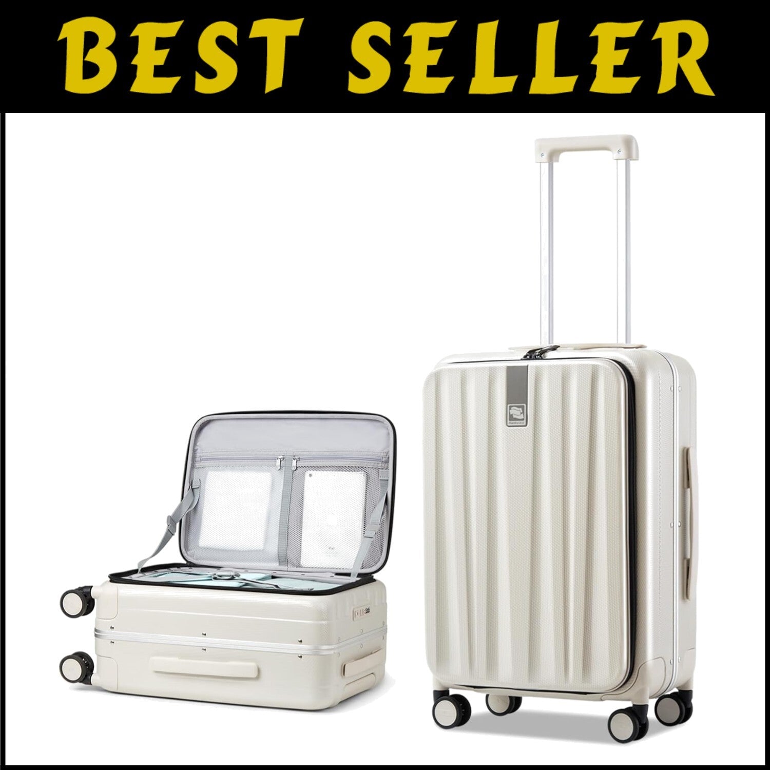 Premium PC 24-Inch Travel Luggage with Scratch-Resistant Surface & Security Lock