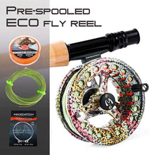Load image into Gallery viewer, Durable Pre-Loaded Fly Fishing Reel with Large Arbor - Ideal for Any Angler