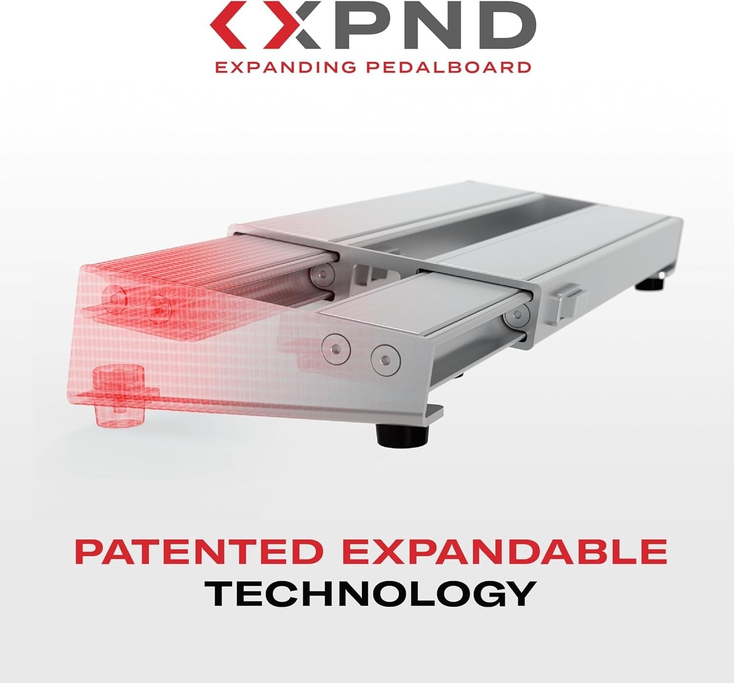 Lightweight XPND Guitar Pedalboard - Telescoping & Durable for Touring