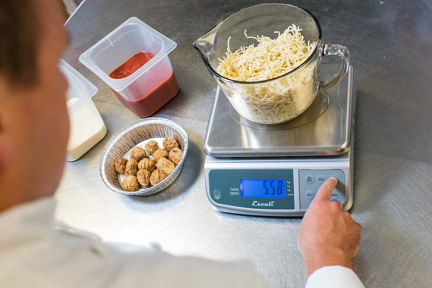 Escali Promzr M-Series Digital Kitchen Scale with LCD Display, 33 lb Capacity