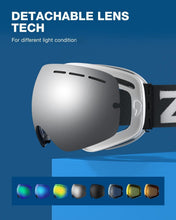 Load image into Gallery viewer, Impact-Resistant OTG Snow Goggles for Skiing &amp; Snowboarding - Ultimate Clarity