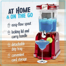 Load image into Gallery viewer, Retro Red 32-Ounce Frozen Drink Maker - Perfect Margarita Machine for Parties