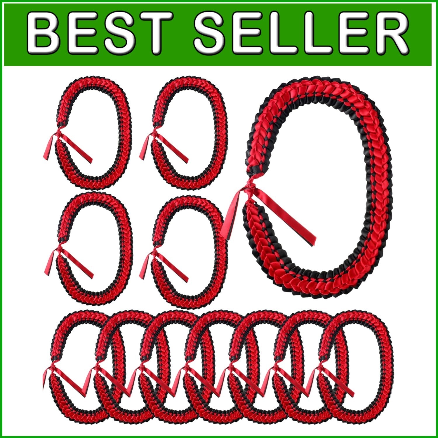 Customizable Double Braided Graduation Leis for Class of 2025 - Perfect Gifts!