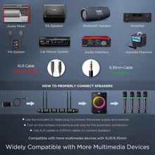 Load image into Gallery viewer, 8-Channel Rechargeable Wireless Microphone System for Professional Sound Quality
