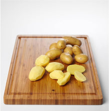 Load image into Gallery viewer, Rectangular Bamboo Cutting Board with Juice Rim - 45 x 30 cm for Kitchen Prep