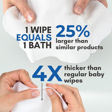 Load image into Gallery viewer, 192 Rinse Free Bathing Wipes with Aloe - Disposable Cleansing for Sensitive Skin
