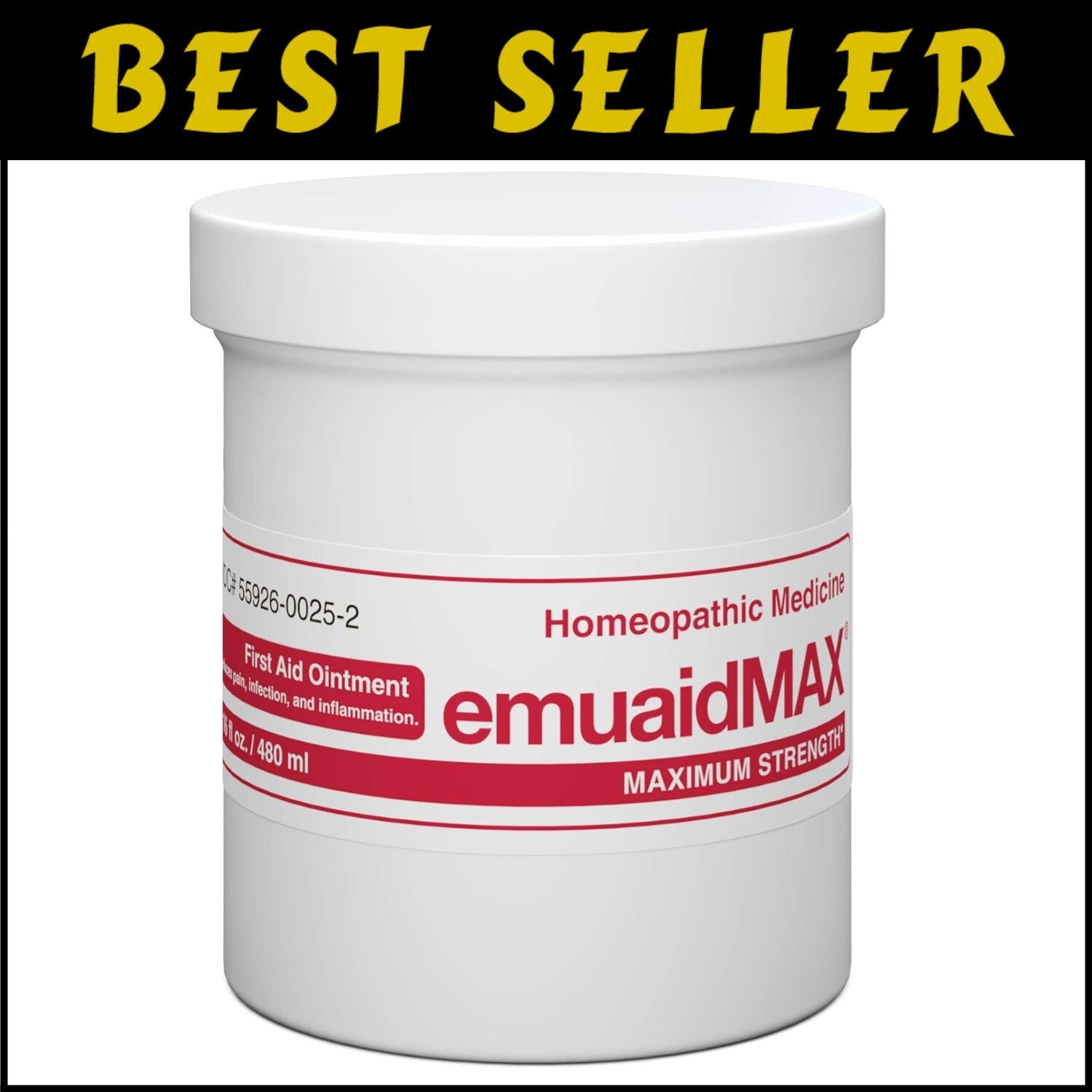 Soothing 16oz Ointment for Eczema, Athlete’s Foot & Skin Rashes - MAX Formula