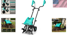 Load image into Gallery viewer, Lightweight 10.5 Amp Electric Cultivator - 12-Inch Wide &amp; 8-Inch Deep Tilling