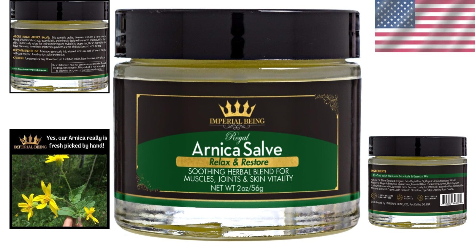 Luxurious Organic Arnica Salve for Skin Nourishment & Soothing Muscle Relaxation