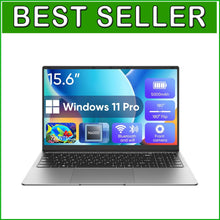Load image into Gallery viewer, Premium 15.6'' FHD Windows 11 Pro Laptop - 8GB RAM, 256GB SSD, Long Battery Life