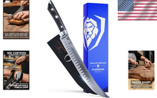 Load image into Gallery viewer, High-Carbon German Steel Knife - 10-Inch Cimitar with Ergonomic G10 Handle