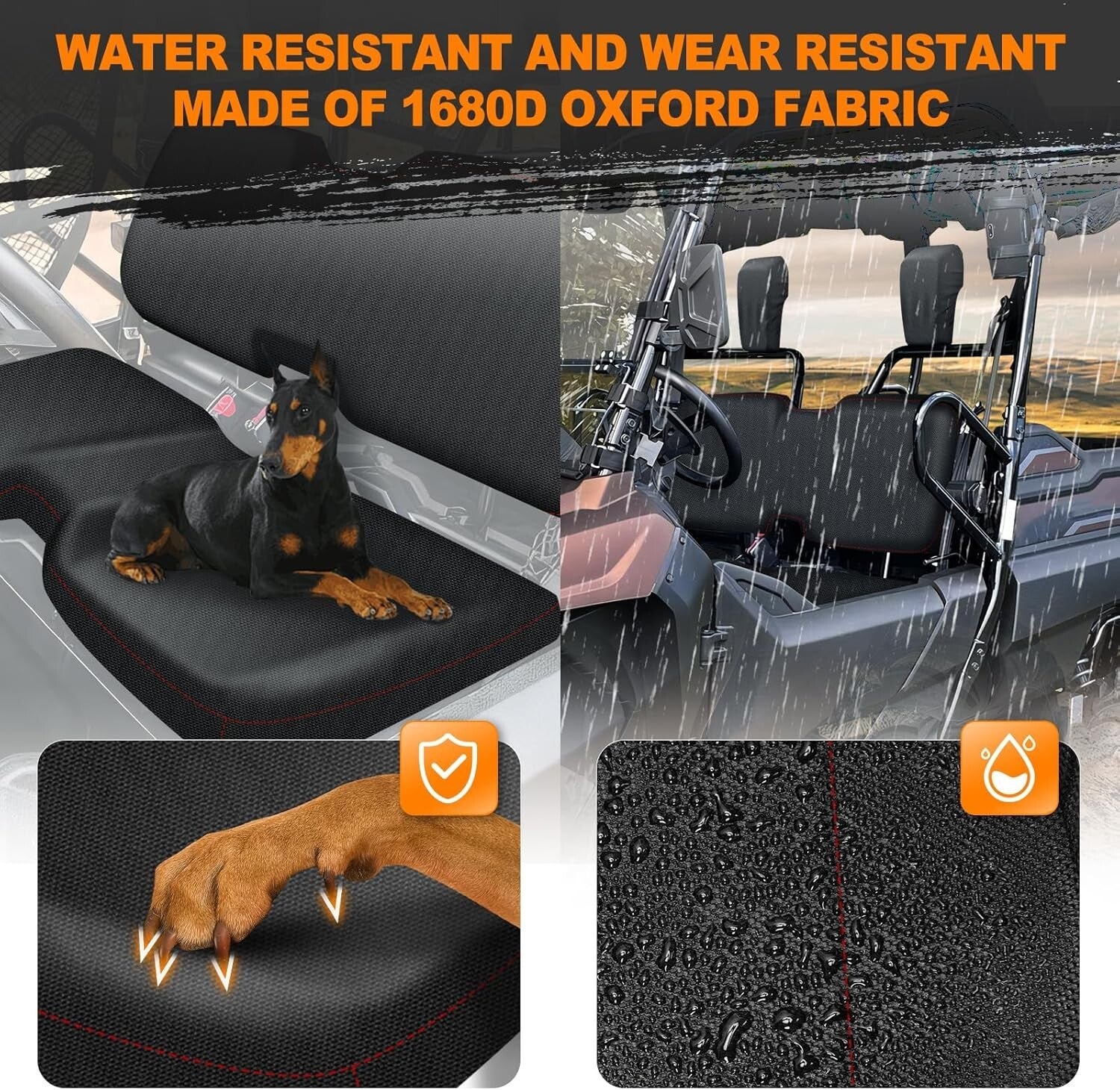 Custom Fit Waterproof Pioneer 700 Seat Covers - Heavy Duty 1680D Oxford Material