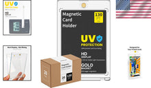 Load image into Gallery viewer, High-Clear Magnetic Trading Card Protectors - 20 Acrylic Cases with Gold Magnet