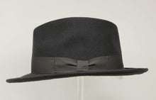 Load image into Gallery viewer, Water-Repellent Lightweight Fedora - Handmade Wool Felt with Cotton Travel Bag