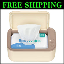 Load image into Gallery viewer, Even Heat Baby Wipe Warmer &amp; Dispenser with 3 Temperature Settings (Yellow)