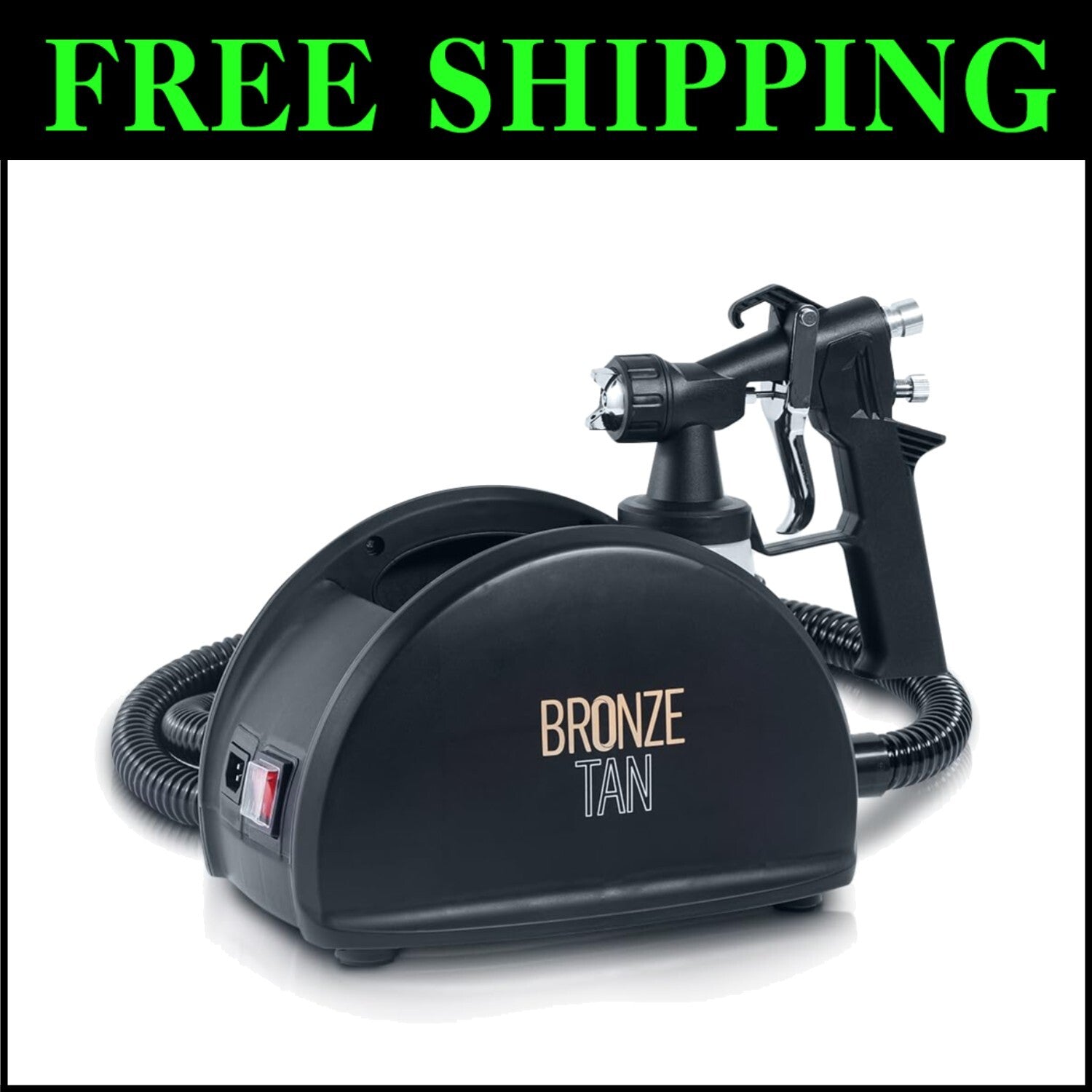 Professional Airbrush Tanning Kit - HVLP Spray Gun with Easy Cleanup & Guidance