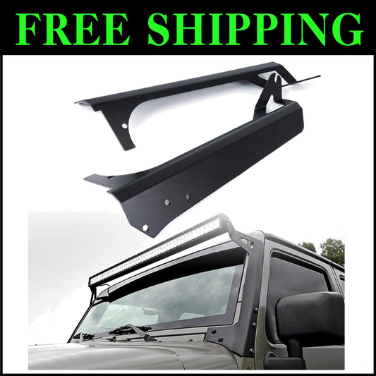 Heavy-Duty Jeep Wrangler TJ/LJ Light Bar Brackets for Secure Lighting Solutions