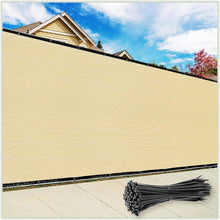 Load image into Gallery viewer, Multi-Purpose 6' x 50' Beige Privacy Screen - Perfect for Gardens or Patios