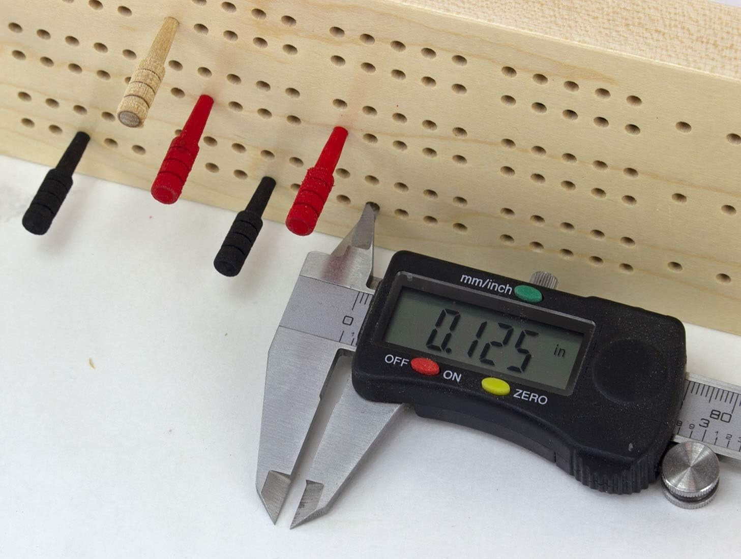 180-Piece Wooden Cribbage Pegs - Red, Black, Natural - Perfect Replacement