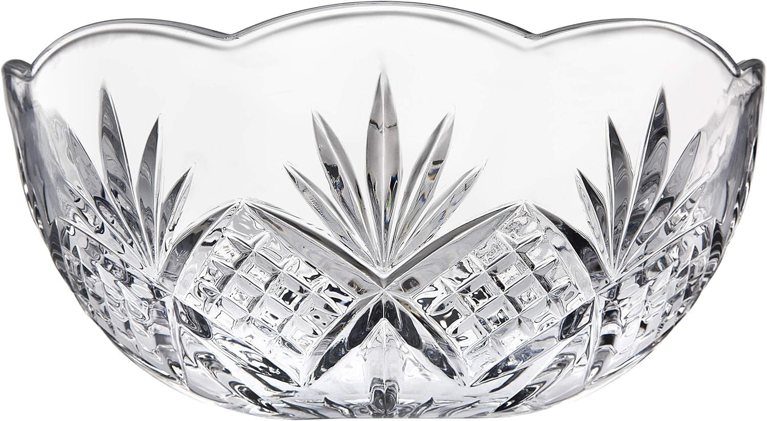 Geometric Pattern Crystal Bowls - Ideal for Elegant Dining & Special Occasions