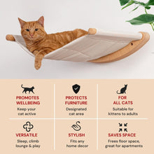 Load image into Gallery viewer, Sturdy Cat Wall Shelf with Steps - Perfect for Lounging &amp; Climbing Adventures