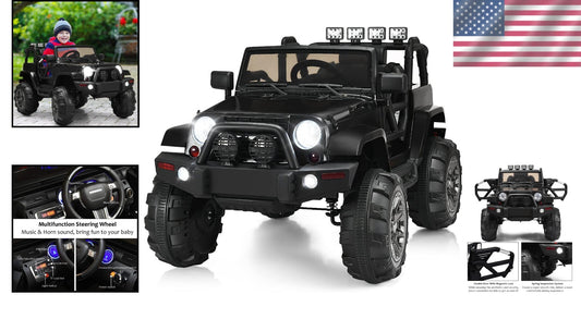 Durable 12V Kids Ride On Truck with Soft Start & Remote Control - For Ages 3-7