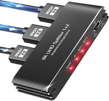 Load image into Gallery viewer, 8K HDMI 2.1 Splitter 1 In 2 Out for Mirror Screen - Premium Performance
