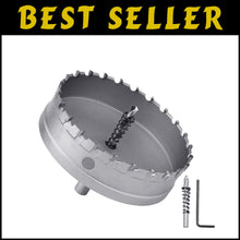 Load image into Gallery viewer, 55mm Metal Hole Saw with Dual Drill Bits - Ideal for Wood and Metal Projects