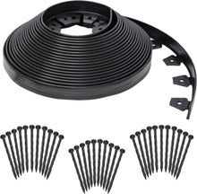 Load image into Gallery viewer, Easy 100 ft. Black Landscape Edging - No-Dig Installation, Eco-Friendly Solution