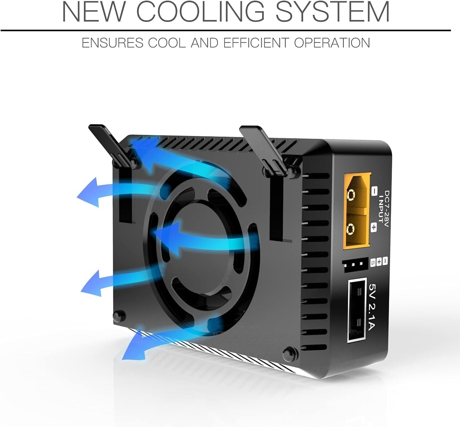 Efficient 1-6S RC Battery Charger with Touchscreen and Multi-Connector Support