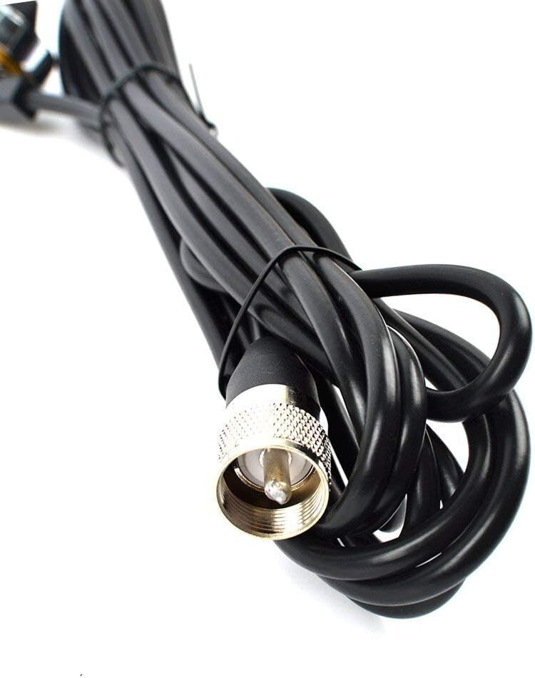 Lightweight 144Mhz/430Mhz Antenna + 13ft Cable for Enhanced Mobile Connectivity