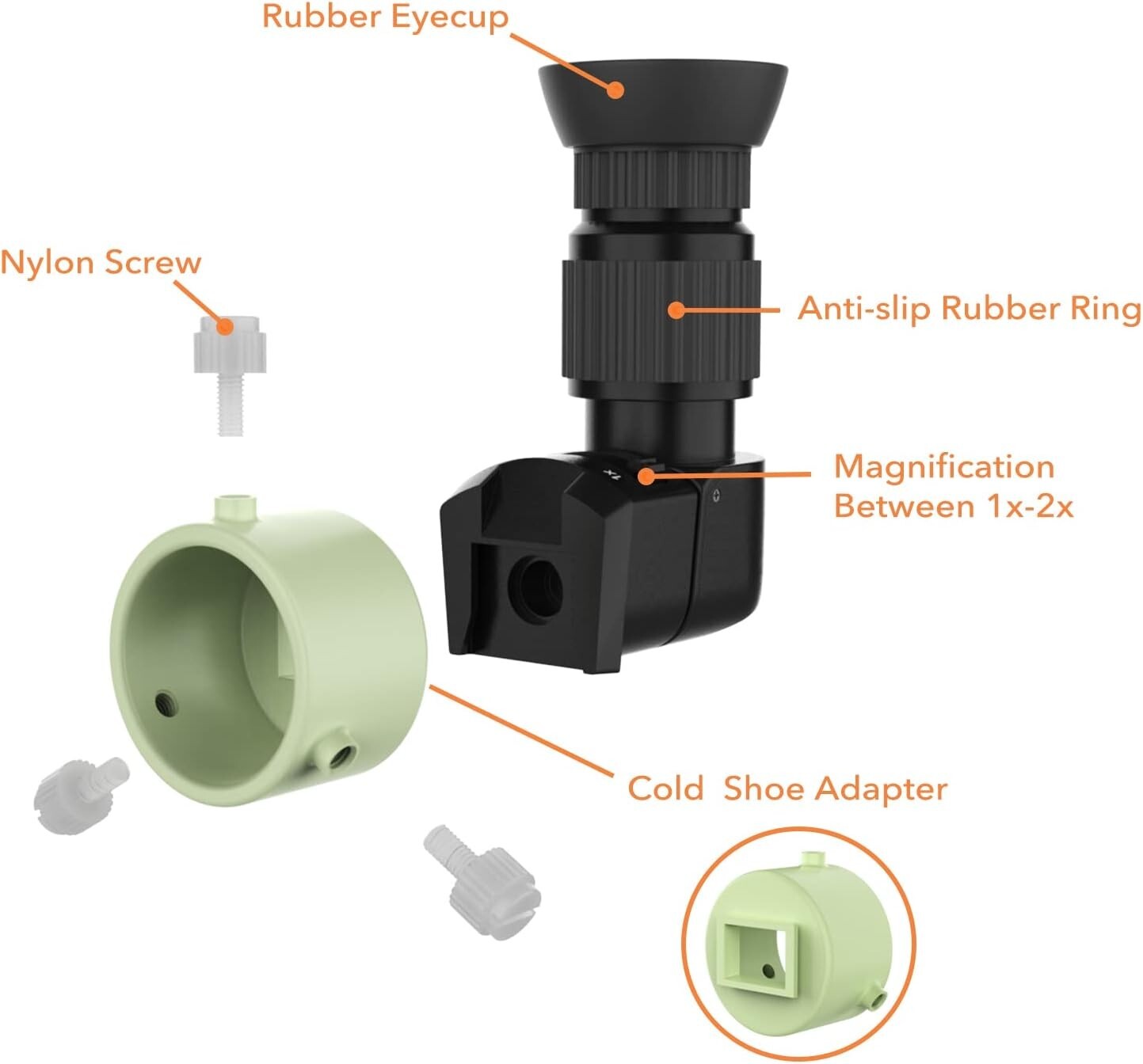 High-Quality 90-Degree Polar Scope Viewer with Eyepiece Adapters and Carry Case