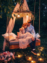 Load image into Gallery viewer, Commercial Grade 48FT LED Outdoor String Lights - Ideal for Gardens &amp; Events
