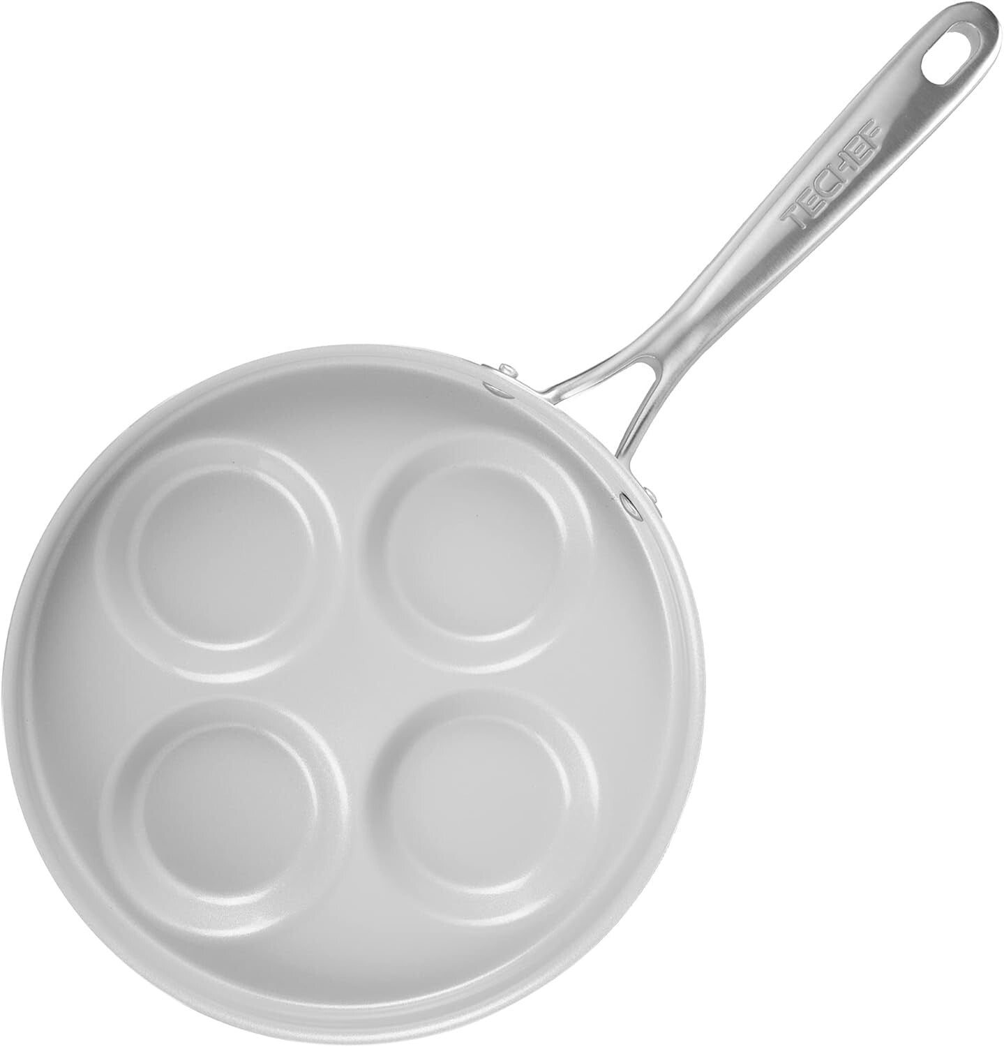 CeraTerra Nonstick 4-Cup Egg Frying Pan - PFAS & PFOA Free Ceramic Quality