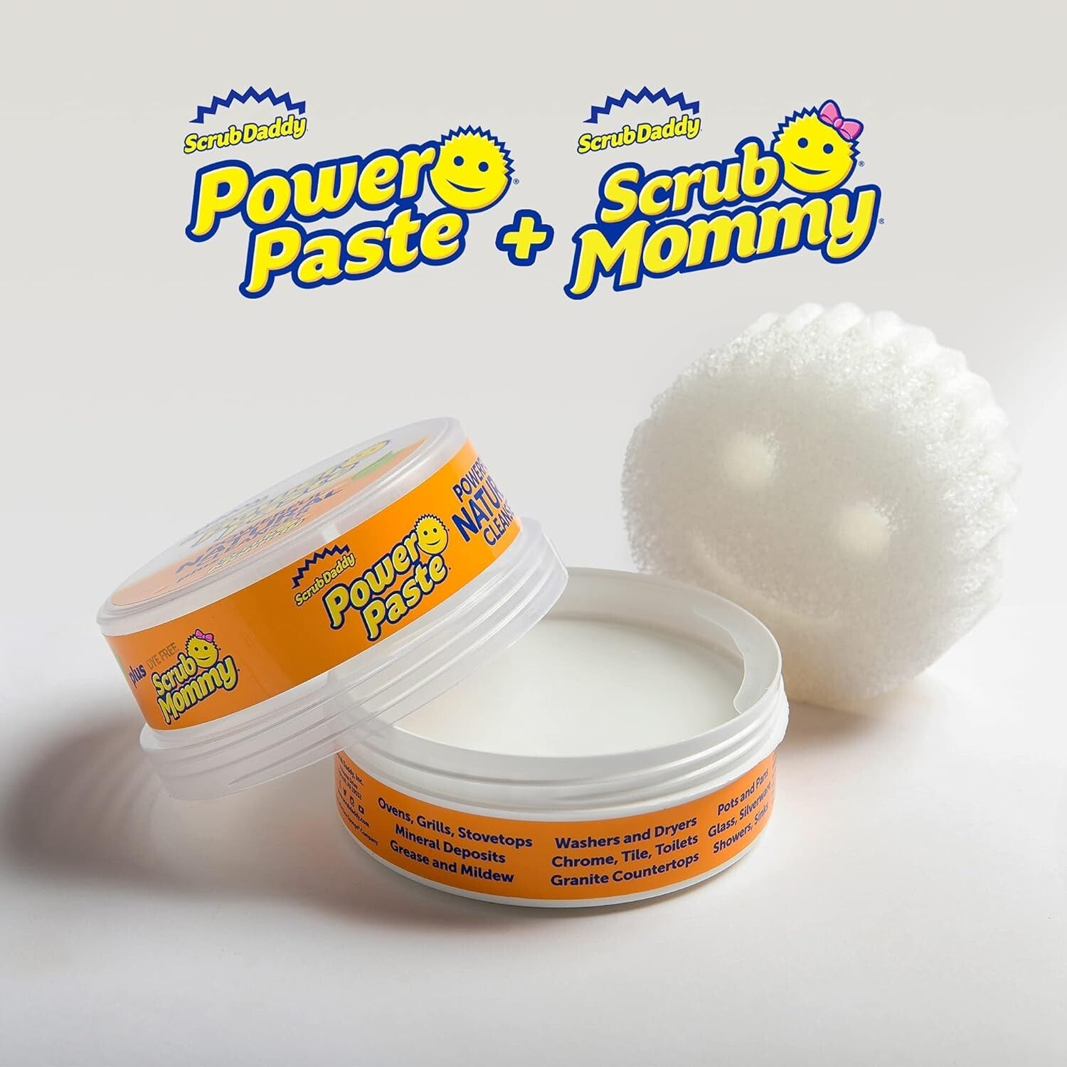 Effective PowerPaste All-Purpose Cleaner with Temperature-Controlled Scrub Mommy