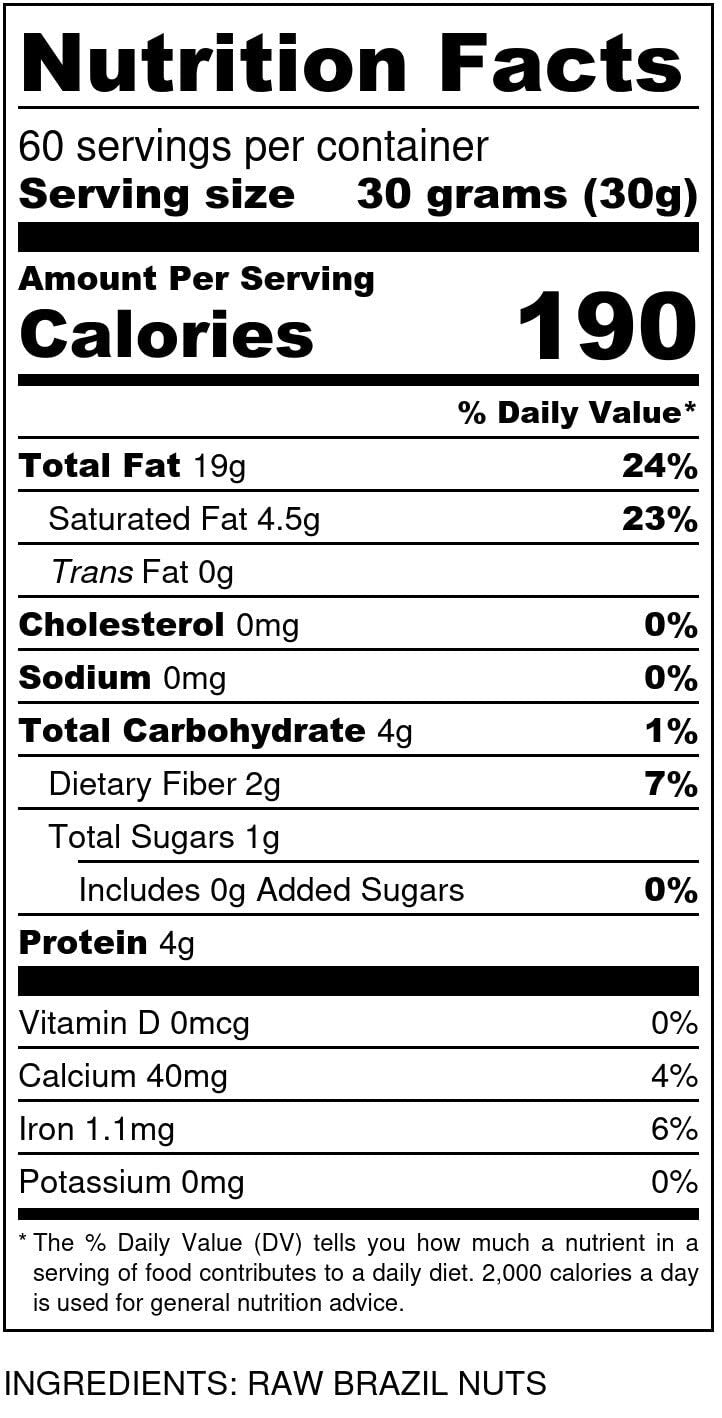 Eco-Friendly Raw Brazil Nuts 64 oz | Certified Kosher, Nutritious & Delicious