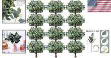 Load image into Gallery viewer, Mixed Eucalyptus Leaves 100 Pcs - Realistic Stems for DIY Wedding &amp; Home Decor