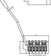 Load image into Gallery viewer, 6-String Tremolo Bridge with Vintage Steel Saddles and Zinc Block - Easy Install