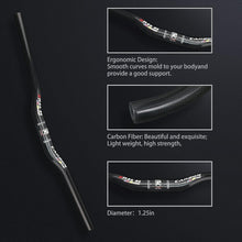 Load image into Gallery viewer, High-Performance 31.8mm Carbon Mountain Bike Handlebars - Lightweight &amp; Durable