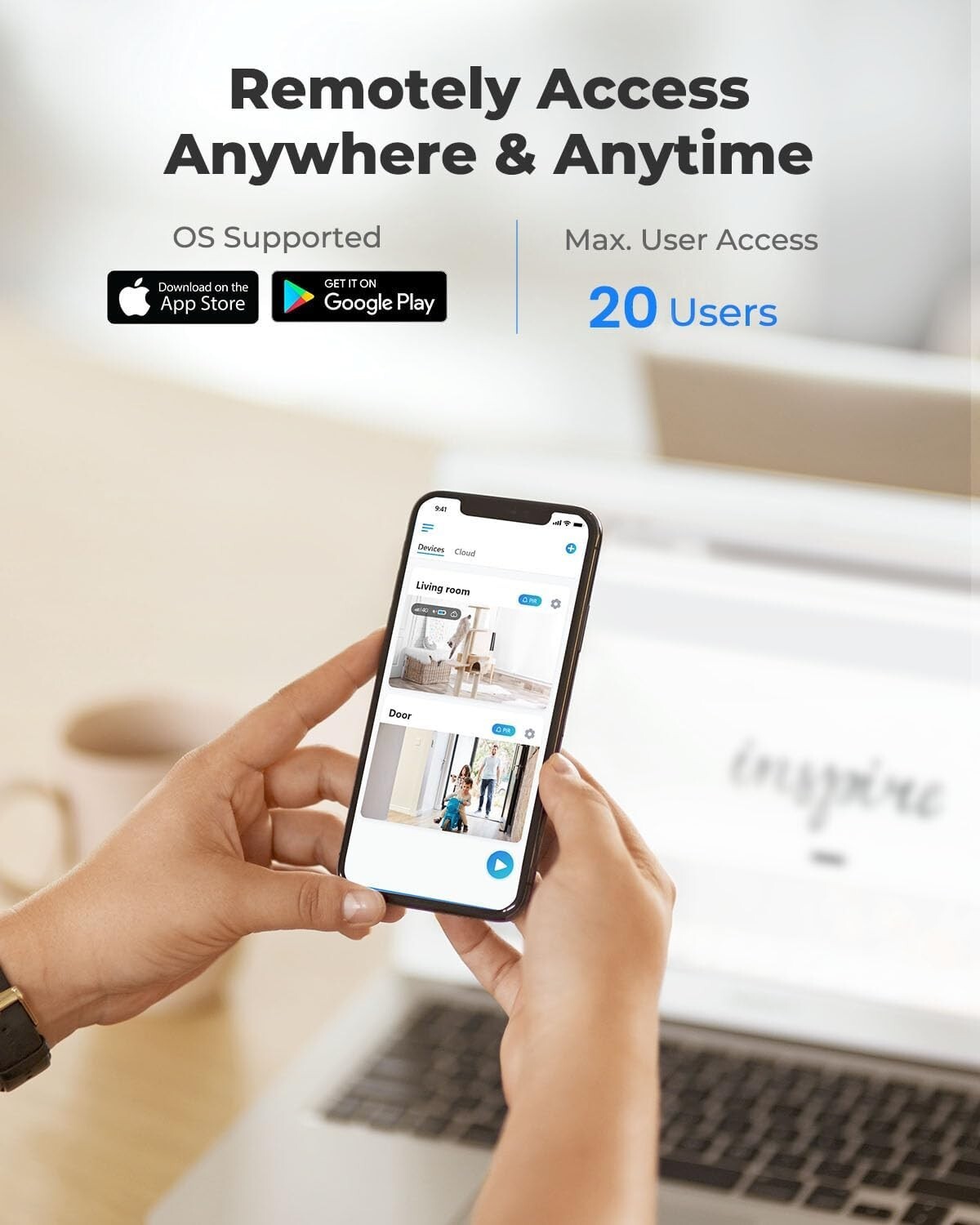 5MP Security Camera System - 24/7 Recording with Smart Detection & Night Vision