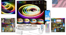 Load image into Gallery viewer, Flexible 16.4ft RGB Smart LED Strip; Music Sync &amp; Timer Functions Included