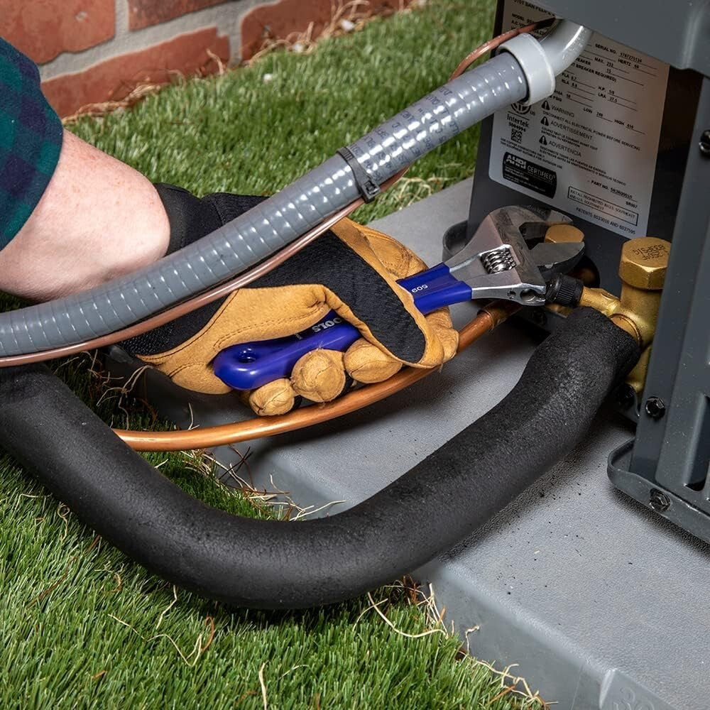 Extra Wide Jaw 8-Inch Adjustable Wrench - Induction Hardened Steel Craftsmanship