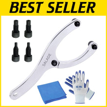 Load image into Gallery viewer, Heavy-Duty Adjustable Gland Nut Wrench with Pins for Hydraulic Cylinder Repair