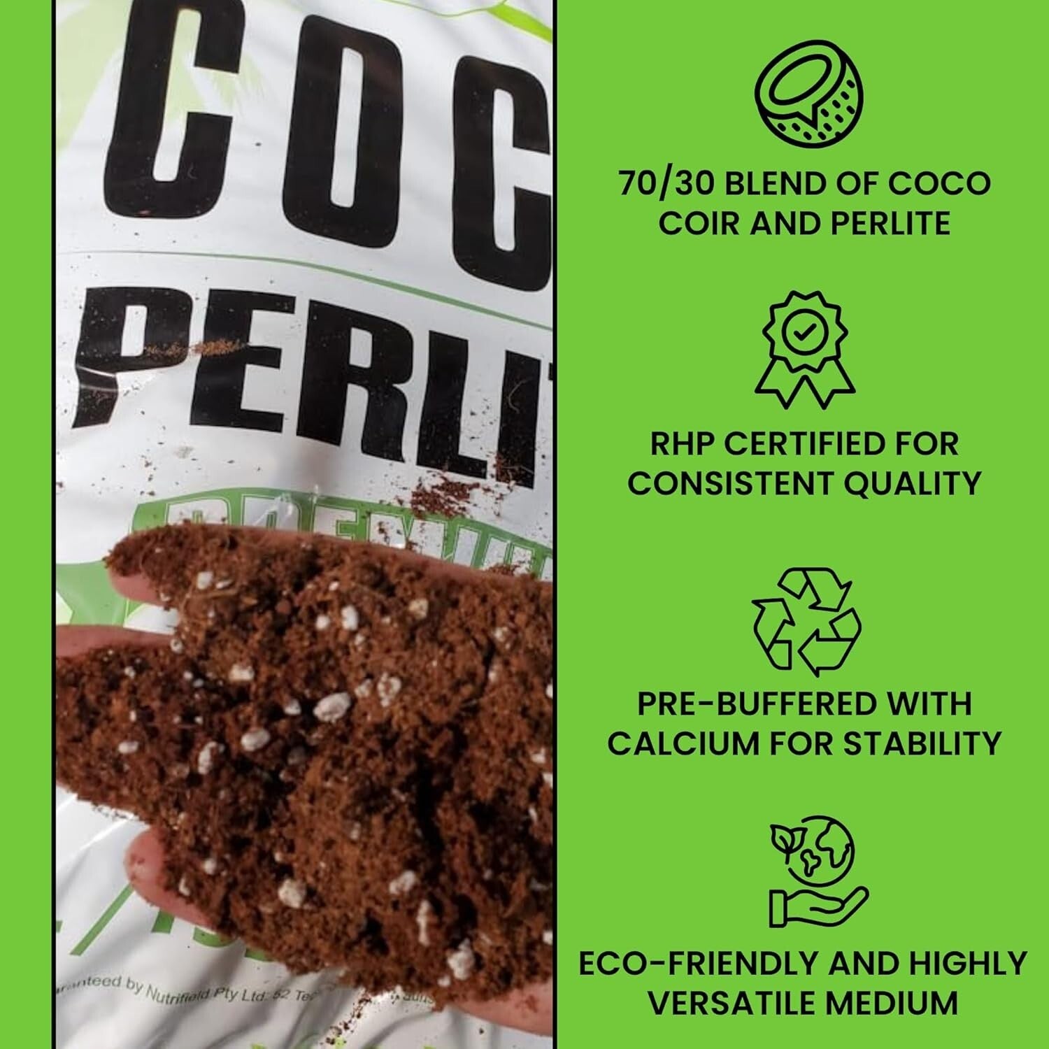 Eco-Friendly Coconut Coir & Perlite Potting Mix - 50L Premium Quality Blend