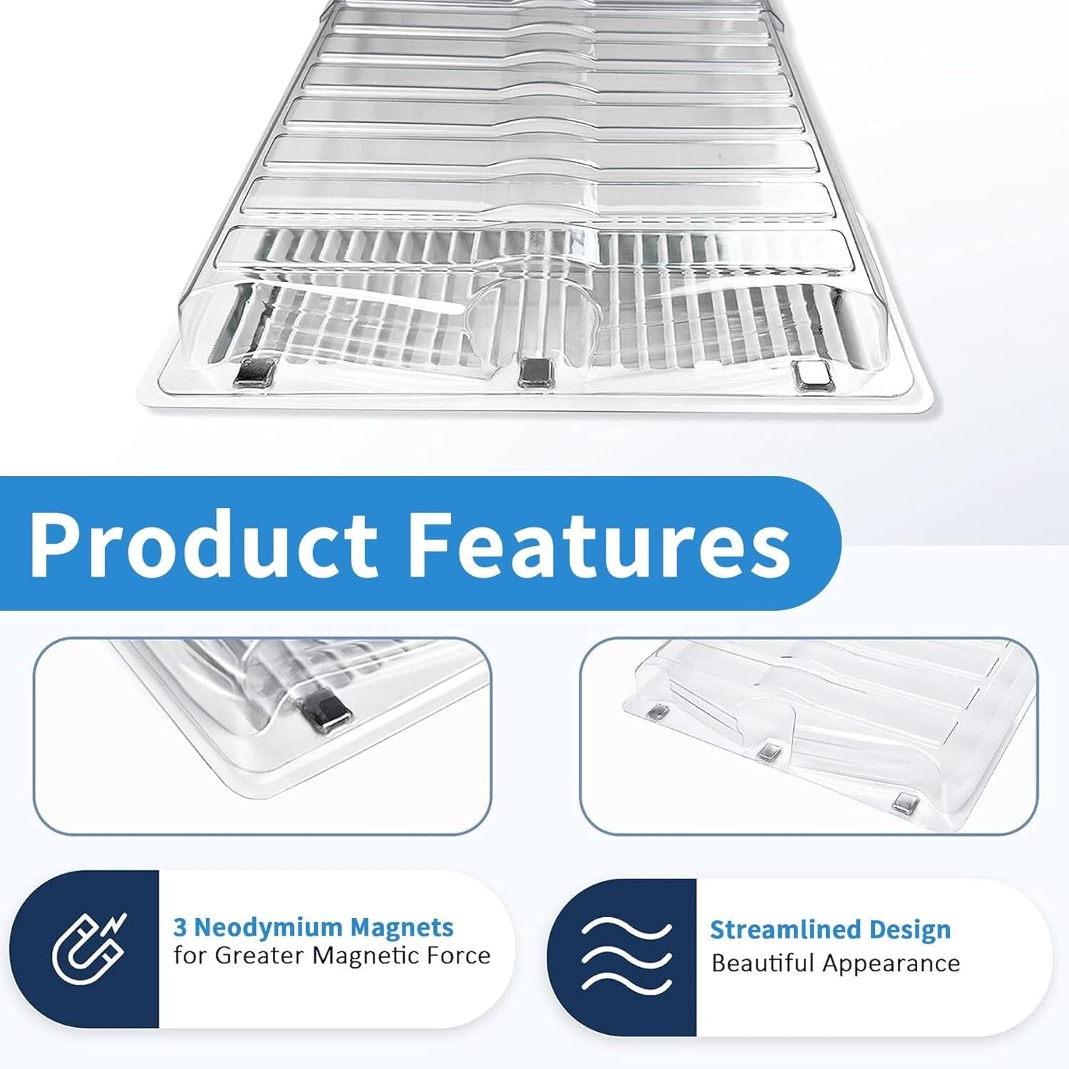 Adjustable Air Flow Deflector for Under Furniture, 17"-33" - 2 Super Duty Units